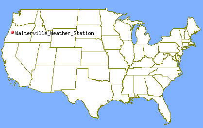 US map showing the stations location